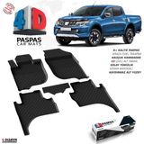 S-Dizayn Mitsubishi L200 4D Havuzlu Paspas 2015-2023 A+ Kalite - Siyah