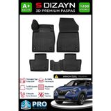 S-Dizayn Nissan Juke 3D Pro Havuzlu Paspas 2019 Üzeri A+ Kalite 3DS-SDZ085 - Siyah