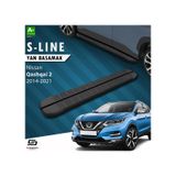 S-Dizayn Nissan Qashqai 2 S-Line Siyah Yan Basamak 173 cm 2014-2021 A+ Kalite