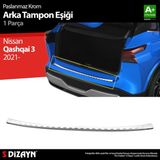 S-dizayn Nissan Qashqai 3 Krom Arka Tampon Eşiği 2021 Üzeri