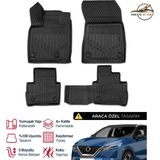 S-Dizayn Nissan Qashqai 3D Plus Havuzlu Paspas 2022+ - Siyah