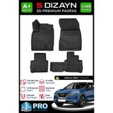 S-Dizayn Nissan Qashqai 3D Pro Havuzlu Paspas 2021 Üzeri A+ Kalite 3DS-SDZ048 - Siyah