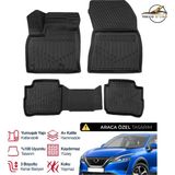 S-Dizayn Nissan Qashqai E-Power 3D Plus Havuzlu Paspas 2022+ - Siyah
