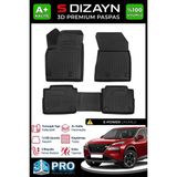 S-Dizayn Nissan X-Trail E-Power 3D Pro Havuzlu Paspas 2021 Üzeri A+ Kalite 3DS-SDZ050 - Siyah