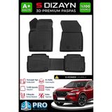 S-Dizayn Nissan X-Trail E-Power 3D Pro Havuzlu Paspas 2021 Üzeri A+ Kalite - Siyah