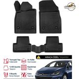 S-Dizayn Opel Astra J 3D Plus Havuzlu Paspas 2009+ - Siyah