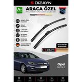 S-Dizayn Opel Astra J Ön Cam Silecek Seti 2009-2015 Premium Araca Özel 65-60 Cm A+ Kalite