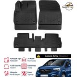 S-Dizayn Opel Combo E 3D Plus Havuzlu Paspas 2019+ - Siyah