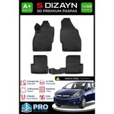 S-Dizayn Opel Corsa D 3D Pro Havuzlu Paspas 2006-2014 A+ Kalite 3DS-SDZ169 - Siyah