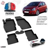S-Dizayn Opel Corsa D 4D Havuzlu Paspas 2007-2014 A+Kalite - Siyah