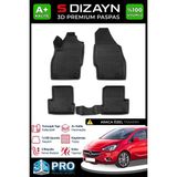 S-Dizayn Opel Corsa E 3D Pro Havuzlu Paspas 2014-2019 A+ Kalite 3DS-SDZ173 - Siyah