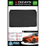 S-Dizayn Opel Corsa F 3D Pro Bagaj Havuzu Üst Bagaj 2019 Üzeri A+ Kalite