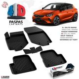 S-Dizayn Opel Corsa F 4D Havuzlu Paspas 2019 Üzeri A+Kalite - Siyah