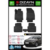S-Dizayn Opel Crossland 3D Pro Havuzlu Paspas 2020 Üzeri A+ Kalite 3DS-SDZ102 - Siyah