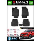 S-Dizayn Opel Crossland x 3D Pro Havuzlu Paspas 2020 Üzeri A+ Kalite 3DS-SDZ110 - Siyah