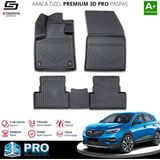 S-Dizayn Opel Grandland x 3D Pro Havuzlu Paspas 2017-2024 A+ Kalite - Siyah