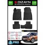 S-Dizayn Opel Grandland x Hybrid 3D Pro Havuzlu Paspas 2025 Üzeri A+ Kalite 3DS-SDZ252 - Siyah
