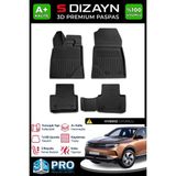 S-Dizayn Opel Grandland X Hybrid 3D Pro Havuzlu Paspas 2025 Üzeri A+ Kalite - Siyah