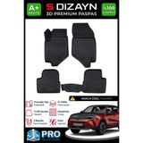 S-Dizayn Opel Mokka 2 3D Pro Havuzlu Paspas 2020 Üzeri A+ Kalite - Siyah