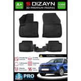 S-Dizayn Opel Mokka Elektrikli 3D Pro Havuzlu Paspas 2021 Üzeri A+ Kalite - Siyah