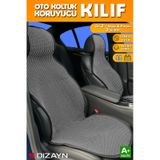 S-dizayn Oto Koltuk Koruyucu Kılıf Füme Universal 2+1 Parça Ön Arka A+ Kalite
