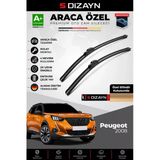 S-Dizayn Peugeot 2008 2 Ön Cam Silecek Seti 2019 Üzeri Premium Araca Özel 60-40 Cm A+ Kalite