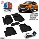 S-Dizayn Peugeot 2008 4D Havuzlu Paspas 2019-2023 A+Kalite - Siyah