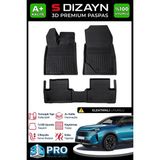 S-Dizayn Peugeot 3008 3 Elektrikli 3D Pro Havuzlu Paspas 2024 Üzeri A+ Kalite 3DS-SDZ210 - Siyah