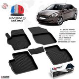 S-Dizayn Peugeot 301 4D Havuzlu Paspas 2012-2017 A+ Kalite - Siyah