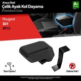 S Dizayn Peugeot 301 ABS Siyah 2012 Üzeri A+Kalite Çelik Ayaklı Kolçak
