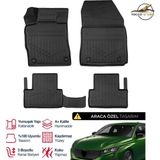 S-Dizayn Peugeot 308 3D Plus Havuzlu Paspas 2021+ - Siyah