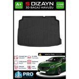 S-Dizayn Peugeot 308 3D Pro Bagaj Havuzu 2013-2021 A+ Kalite - Siyah