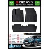 S-Dizayn Peugeot 5008 3D Pro Havuzlu Paspas 2017-2024 A+ Kalite - Siyah