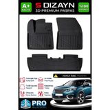 S-Dizayn Peugeot 5008 3D Pro Havuzlu Paspas A+ Kalite 3DS-SDZ241 2017-2024 Siyah Renk Ev ve Ofis Kullanımına Uygun
