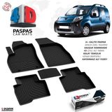 S-Dizayn Peugeot Bipper 4D Havuzlu Paspas Siyah 2007-2017 A+Kalite
