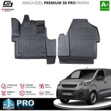 S-Dizayn Peugeot Expert Panelvan 3D Pro Havuzlu Paspas Ön 2'Li 2016 Üzeri A+ Kalite