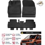 S-Dizayn Peugeot Rifter 3D Plus Havuzlu Paspas 2019+ - Siyah