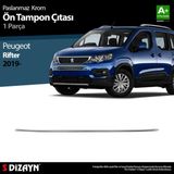 S-Dizayn Peugeot Rifter Krom Ön Tampon Çıtası 1 Prç. 2019-2023