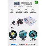 S-Dizayn Pro Luminar H1 Led Xenon / 60W / 12000LM / 7000K A+ Kalite
