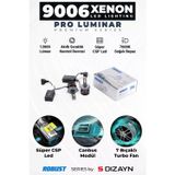S-Dizayn Pro Luminar Led Xenon 9006 / 60W / 12000LM / 7000K A+ Kalite