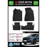 S-Dizayn Renault Austral E-Tech 3D Pro Havuzlu Paspas 2023 Üzeri A+ Kalite - Siyah