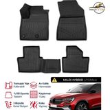S-Dizayn Renault Austral Mild Hybrid 3D Plus Havuzlu Paspas 2023+ - Siyah
