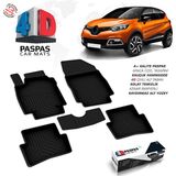 S-Dizayn Renault Captur 4D Havuzlu Paspas 2013-2020 A+ Kalite - Siyah
