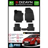 S-Dizayn Renault Clio 3 3D Pro Havuzlu Paspas 2005-2012 A+ Kalite 3DS-SDZ198 - Siyah