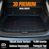 S-Dizayn Renault Clio 4 3D Pro Bagaj Havuzu 2012-2019 A+ Kalite