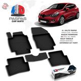S-Dizayn Renault Clio 4 4D Havuzlu Paspas 2012-2019 A+Kalite - Siyah