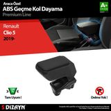 S-Dizayn Renault Clio 5 2019 Üzeri Kol Dayama Kolçak Geçmeli ABS Siyah A+ Kalite