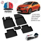 S-Dizayn Renault Clio 5 4D Havuzlu Paspas 2019 ve Üzeri A+Kalite - Siyah