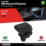 S Dizayn Renault Clio 5 ABS Siyah 2019 Üzeri A+Kalite Geçmeli Kolçak