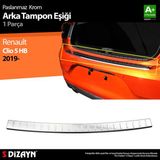S-Dizayn Renault Clio 5 Krom Arka Tampon Eşiği 2019 Üzeri - Gri